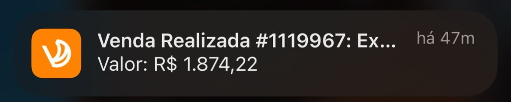 Mostrar as push notifications